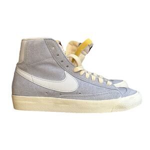 Nike Blazer Mid '77 Vintage Blue Whisper Sneakers Lace Up Casual Shoes Size 6